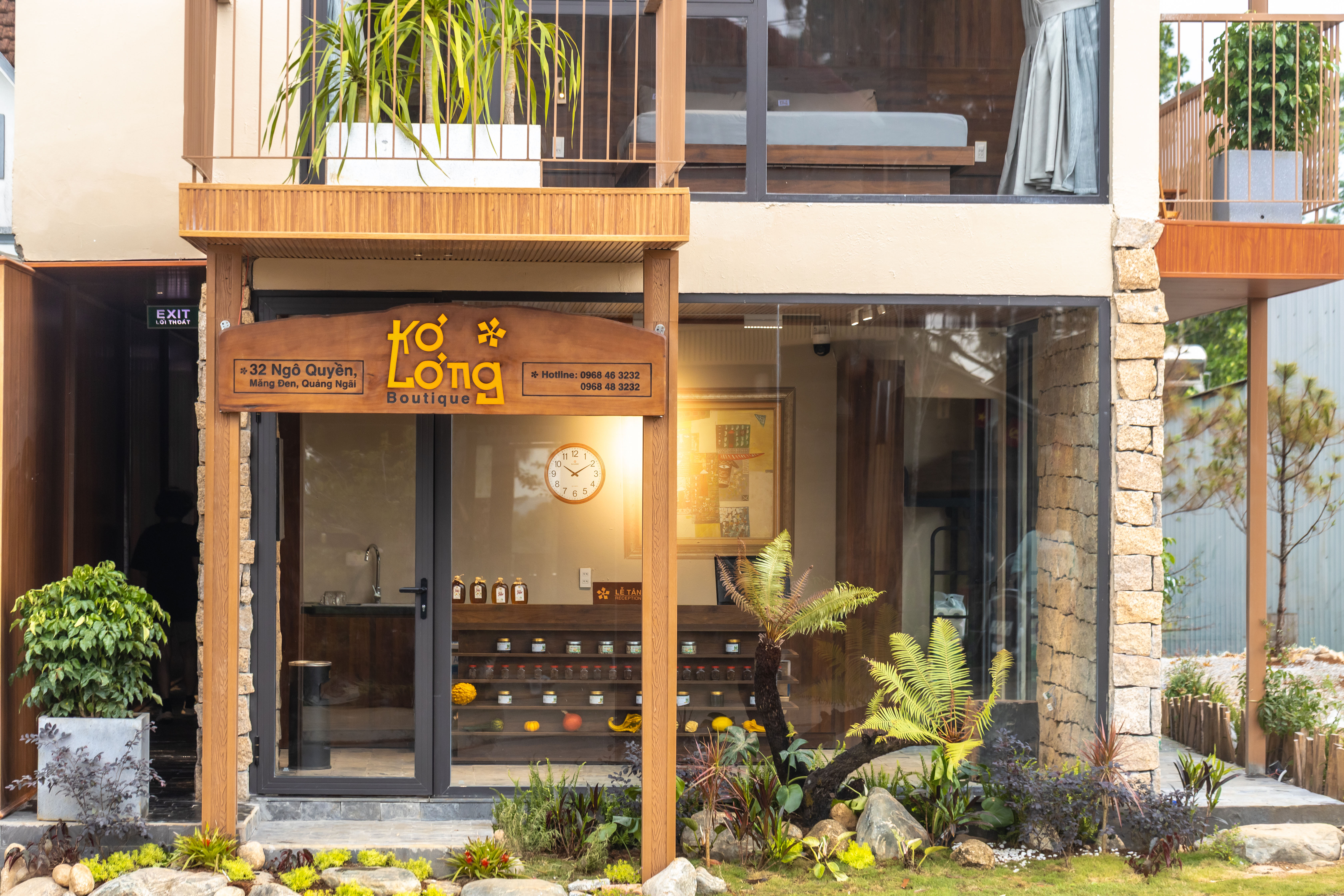 Kiến trúc gỗ Kơ Lơng Boutique